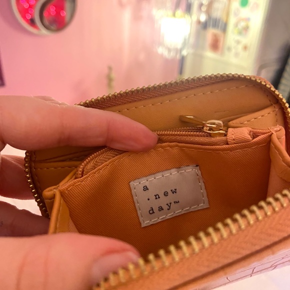 Target ‘a new day’ Solid Zip-Around Closure Wallet Faux Leather Clutch - Picture 2 of 2